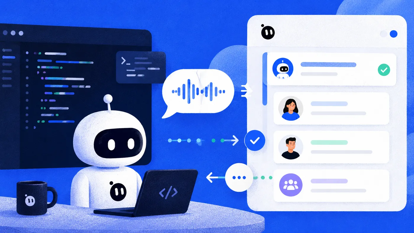 Como demos voz aos nossos agentes de código no time